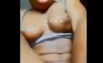 Blackchully3 playing with her fat twat on tiktok